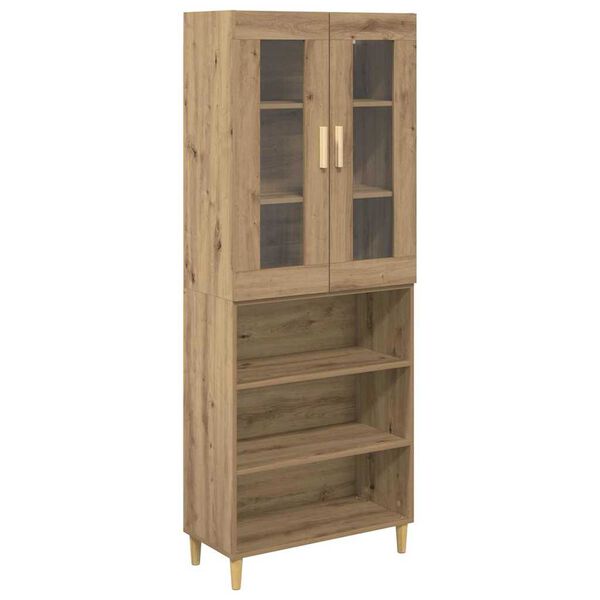 vidaXL Haut Armoire Ch&ecirc;ne artisanal 69,5 x 34 x 180 cm