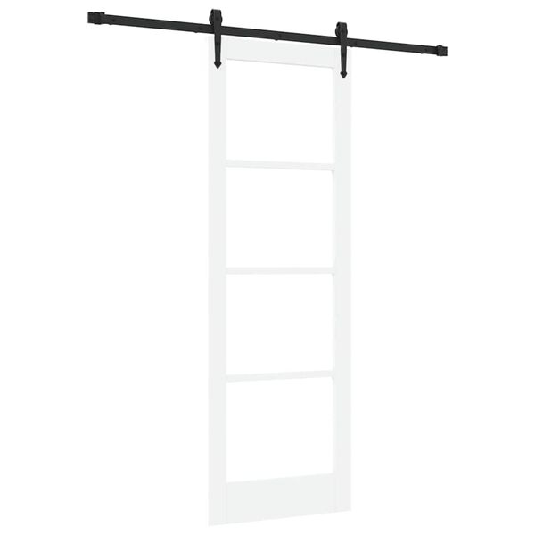 vidaXL Porte coulissante Blanc 73,5 x 211 cm