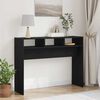 vidaXL Table console Ch&ecirc;ne noir 105 x 30 x 80 cm Bois d'ing&eacute;nierie