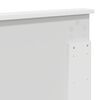 vidaXL Lit de Rangement Blanc 140 x 200 cm Bois d'ing&eacute;nierie