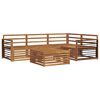 vidaXL Ensemble de canap&eacute;s d'ext&eacute;rieur 5 pcs Naturel
