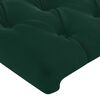 vidaXL Cadre de lit sans matelas vert fonc&eacute; 200x200 cm velours
