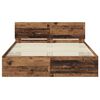 vidaXL Cadre de lit Bois Ancien 135 x 190 cm Bois d'ing&eacute;nierie