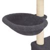 vidaXL Arbre à chat avec griffoirs en sisal Gris foncé 83 cm