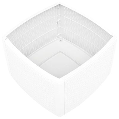 vidaXL Table d'appoint Blanc 54x54x36,5 cm Plastique