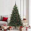 vidaXL Sapin de No&euml;l artificiel Vert 180 cm PVC, m&eacute;tal et plastique