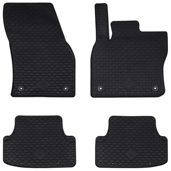 vidaXL Tapis de voiture 4 pcs Noir Compatible avec Seat ATECA 2016-