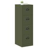 vidaXL Cabinet de Dossier 2 pcs Vert olive 44 x 50 x 139 cm