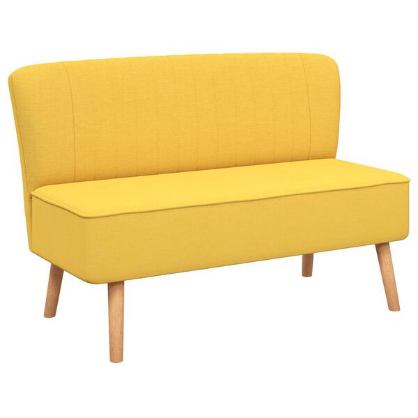 vidaXL Canap&eacute; 117x55,5x77 cm Tissu Jaune