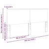 vidaXL T&ecirc;te de lit Gris Sonoma 200 cm Bois d'ing&eacute;nierie