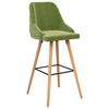vidaXL Tabourets de bar lot de 2 vert clair velours