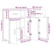 vidaXL Buffet chêne artisanal 88,5 x 30,5 x 73 cm Bois d'ingénierie