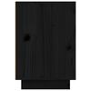 vidaXL Table de chevet Noir 50x34x50 cm Bois de pin massif