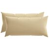 vidaXL Housse de coussin 2 pcs HEERLEN Beige 40 x 70 cm Polyester