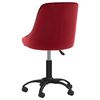 vidaXL Chaises &agrave; manger pivotantes lot de 6 rouge bordeaux velours