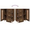 vidaXL Buffet Ch&ecirc;ne marron 69,5x34x90 cm Bois d'ing&eacute;nierie