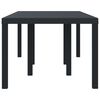 vidaXL Table de jardin pour repas Anthracite 200 x 100 x 73 cm