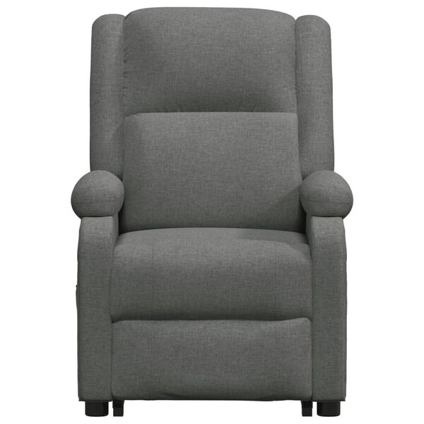 vidaXL Fauteuil de massage inclinable Gris fonc&eacute; Tissu