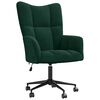 vidaXL Chaise de relaxation Vert fonc&eacute; Velours