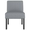 vidaXL Fauteuil sans accoudoirs gris clair tissu
