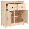 vidaXL Buffet 70x35x80 cm nois massif de pin