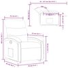 vidaXL Fauteuil inclinable Cappuccino Similicuir