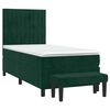 vidaXL Sommier &agrave; lattes de lit avec matelas Vert fonc&eacute; 90x200 cm