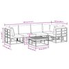 vidaXL Ensemble de canapé de jardin avec coussin 6 pcs