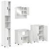vidaXL Ensemble de mobilier de salle de bain 4 pc Blanc brillant