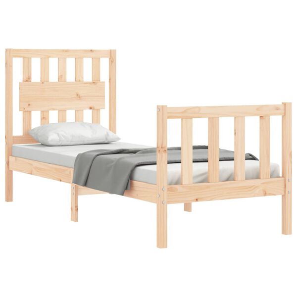 vidaXL Cadre de lit sans matelas bois de pin massif