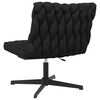 vidaXL Chaise pivotante de bureau Noir Tissu