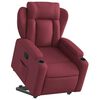 vidaXL Fauteuil inclinable rouge bordeaux tissu