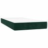 vidaXL Sommier &agrave; lattes de lit avec matelas LED Vert fonc&eacute; 200x200 cm