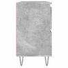 vidaXL Armoire salle de bain gris b&eacute;ton 80x33x60cm bois d'ing&eacute;nierie