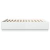 vidaXL Cadre de lit avec LED sans matelas blanc 180x200 cm