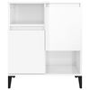 vidaXL Buffets 3 pcs blanc brillant 60x35x70 cm bois d'ing&eacute;nierie