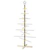 vidaXL Sapin de No&euml;l en m&eacute;tal avec support KUOPIO 150 cm Blanc chaud