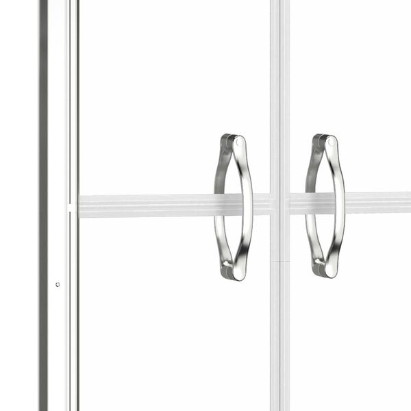 vidaXL Porte de douche ESG transparent 91x190 cm