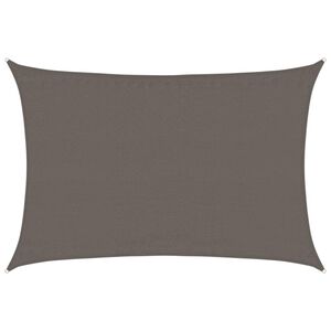 vidaXL Voile d'ombrage 160 g/m&sup2; Anthracite 3,5x4,5 m PEHD