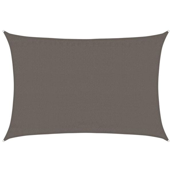 vidaXL Voile d'ombrage 160 g/m² Anthracite 3,5x4,5 m PEHD