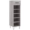 vidaXL Meuble &agrave; chaussures sonoma gris 30x35x105 cm bois d'ing&eacute;nierie