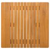 vidaXL Tapis de bain Uni Marron 59 x 40 cm bois