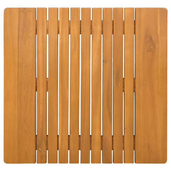 vidaXL Tapis de bain Uni Marron 59 x 40 cm bois