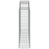 vidaXL Paniers &agrave; gabions arqu&eacute;s 5 pcs 200x50x140/160 cm Fer galvanis&eacute;