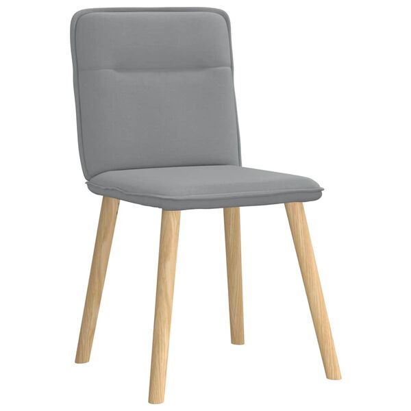 vidaXL Chaises à manger lot de 4 gris clair tissu
