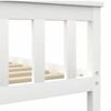 vidaXL Cadre de lit sans matelas blanc bois de pin massif 120x200 cm