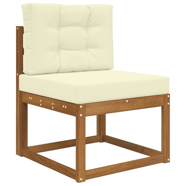 vidaXL Coussin de canap&eacute; d'ext&eacute;rieur 2 pcs Cr&egrave;me Polyester