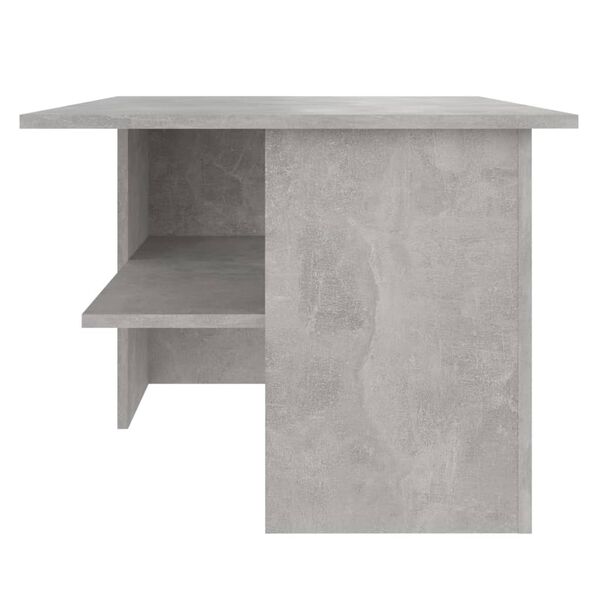 vidaXL Table basse gris b&eacute;ton 90x60x46,5 cm bois d'ing&eacute;nierie