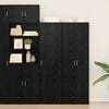 vidaXL Haut Armoire 2 pcs Ch&ecirc;ne noir 50 x 42,5 x 185 cm