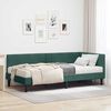 vidaXL Cadre de lit d'angle avec matelas Autre 2 pcs Vert Velours